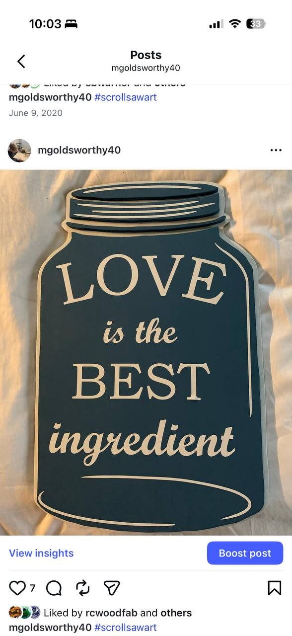 Love Is The Best Ingredient Sign